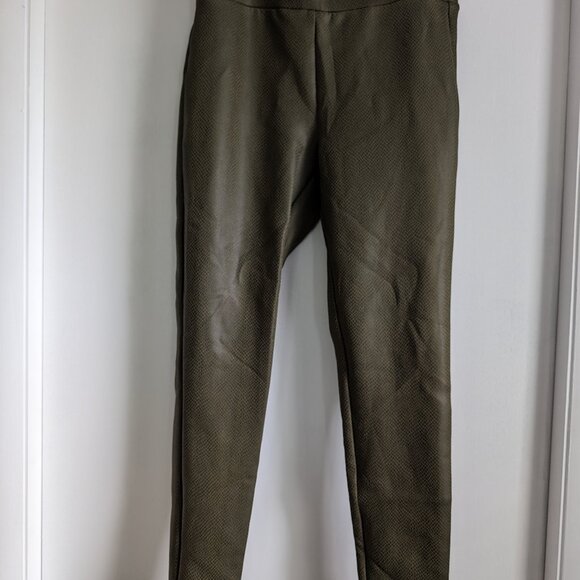 Loft Green Snakeskin Leggings - Size S - Picture 1 of 3